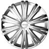 AUTO-STYLE AutoStyle Set di 4 Copricerchi Giga 13 pollici Argento