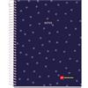 Miquelrius - Quaderno A5 rigato 7 mm, 120 fogli microperforati a 4 colori, carta opaca da 70 g/m², copertina in cartone extra rigido, spirale, 2 fori per archiviazione, Spring