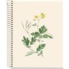 Miquelrius - Quaderno A5 rigato 7 mm, 80 fogli microperforati a 1 colore, carta extra opaca da 70 g/m², copertina in cartone extra rigido, spirale, 2 fori per archiviazione, Botanica