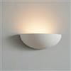Applique da Parete E14 Curva Classica in Gesso Pitturabile