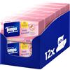 Tempo Fazzoletti Box Pelli Sensibili - 4 Veli - 12 Confezioni da 80 Fazzoletti, 960 Fazzoletti, con olio di mandorla e aloe vera