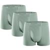 FAMI HELPER Confezione da 3 Boxer per Incontinenza da Uomo 250 ml Tampone Assorbente per Urina in Cotone Lavabile e Riutilizzabile Mutande Uomo per Incontinenza Verde Taglia 4XL