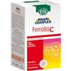 ESI - Multicomplex Ferrolin C, Integratore Alimentare di Ferro, Utile in Caso di Carenza, Contrasta la Stanchezza e Contribuisce allo Sviluppo di Globuli Rossi, Senza Glutine e Vegan, 24 Pocket Drinks