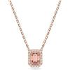 Swarovski Collana Millenia, Swarovski Zirconi con taglio ottagonale, Rosa, Placcato color oro Rosa
