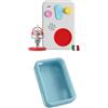 FABA Bundle Raccontastorie interattivo per Bambini da 0 a 10 Anni, Personaggio Sonoro Me, Routine Nanna, Gioco educativo Musicale+ Guscio Protettivo Patapum, Colore Azzurro, Silicone