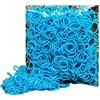 Kàllos - Confezione da 500 elastici per capelli resistenti, antiscivolo, per tutti i tipi di capelli e per tutte le età, perfetti per trecce, code di cavallo e acconciature quotidiane (verde mare, S)