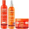 CANTU Crema Attivatore Idratante Curu Cantu 355ml, Cocount Oil Shine & Hold Mist 237ml con Crema Curling al Cocco 340g TRIO BUNDLE