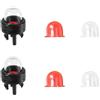 lasuroa 6pz 188-512-1 Scatto Pompa Bulbo Adescamento Carburatore e Adescamento, per Piccoli Motori Poulan Echo Ryobi Homelite Bolens per Husqvarna Craftsman Walbro Trimmer Motosega(Trasparente+Rosso)