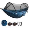 NATUREFUN Amaca da Campeggio da Viaggio| capacità di Carico 300kg,(275 x 140 cm) Traspirante Nylon da Paracadute| 2 x Moschettoni Premium,2 x Corde in Nylon Incluse |per Esterno Interno Giardino