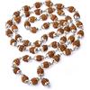 Wonder Care Authentic Rudraksh Mala-5 Face 108 + 1 Pearl - Real Himalayan Rudraksha Seeds Ornamento religioso Rosario Japa Mala Collana - Importato dal Nepal
