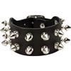 Heart Rock Bracciale uomo pelle vera regolabile con borchie a killer 2 File in ottone, fibbia regolabile da 17 a 20,5 cm e minuteria in ferro nickel free - Made in italy