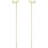 SLUYNZ Orecchini pendenti in argento Sterling 925 con zirconia cubica, da donna, con nappa, a forma di stella, Argento sterling, Zirconia cubica