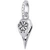 GLOWDAS Elmo di Awe Raven Skull ciondolo Charms fit Pandora amuleto bracciale, 925 Argento Sterling gotico corvo scheletro con vichingo bussola rune perline, regalo per 'Odino's Wrath' Halloween/Natale