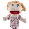 XIMEY Marionette da Mano Muppet Show, Burattini da Mano, Teatrino Marionette di Peluche, Pupazzo di Peluche, Master of Puppets per Racconta Storie, Educazione, Giochi Interattivi (Figlia, 30cm)