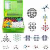 HEYOUTH Kit Modello Molecolare, Atom Link Modello Chimica Set,Atom Molecular Models Links 791 pezzi con atomi, legami e orbite, per l'apprendimento della Chimica molecolare Organica inorganica