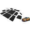 BIXUAN Compatibile con Renault Captur 2/E-Tech/Hybrid 2020-2025, tappetini antiscivolo per console centrale, braccioli, tappetini in gomma, tappetini antiscivolo, accessori (nero)