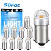 SOFOC BA9S Lampadina LED 6V 12V 24V 6-30V AC/DC 3000K Bianco Caldo BA9 T4W 233 53 Lampadine per Luce Interna Auto Bagagliaio Targa .etc 10pcs