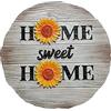 Spoontiques - Girasole Stepping Stone - Pietra Decorativa da Giardino per Cortile, Patio, Giardino o passerella - Decorazione per la casa Esterna o Interna