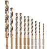 DeWalt DT20620-QZ Set di 10 Punte per Avvitatore a Impulsi 1/4 di pollice Black and Gold in Cassetta