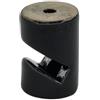 Zarivy Fascetta a V in porcellana nera 30x20mm, ideale per organizzare e fissare cavi in impianti elettrici.