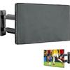 kwmobile Protezione per 55 TV - Cover Impermeabile Proteggi Schermo PC e TV, Custodia Protettiva Antipolvere - grigio