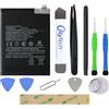 OnlyTech - Batteria di ricambio Premium per Xiaomi Redmi Note 13 4G e 5G - 5000mAh - Qualità identica al modello BN5P con kit di riparazione 10 Strumenti