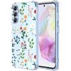 YUXING Cover Trasparente per Samsung Galaxy A26 5G - Custodia Protettiva Sottile in TPU Morbido Antiurto con Carino Motivo Disegno Cool (Flower Art)