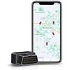 LNCOON Localizzatore GPS per Veicoli, Localizzatore OBD 4G LTE, Velocità e Chilometraggio in Tempo Reale, Geofencing, Avvisi di Incidenti, Dispositivi di Localizzazione Nascosti per Auto, Beni o Flott