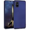 kwmobile Custodia Compatibile con Samsung Galaxy M51 Cover - Back Case Morbida - Protezione in Silicone TPU Effetto Metallizzato blu metallizzato