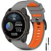 CHULN 26mm Silicone Quickfit Cinturino per Garmin Fenix 8 51mm/Fenix 7X Pro/Fenix 7X/Fenix 6X/Fenix 6X Pro/Fenix 5X/Fenix 5X Plus, Regolabile Sportiva Cinturino di Ricambio per Smartwatch.(No host)