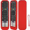 CTRLBETTER Custodia per telecomando in silicone compatibile con Hisense EN2G30H EN2D30H EN2J30H EN2N30H EN2N30H EN2A30 EN2P30H TV telecomando antiurto custodia con cordino (rosso)