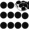 kiki fancy Cuscinetti auricolari di ricambio per cuffie, 10 pezzi, 50 mm, colore nero, imbottitura in schiuma, compatibili con Sennheiser, Sony, Philips e altri auricolari simili