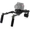 Tilta Lightweight Shoulder Rig per il kit del sistema di produzione video DSLR, con piastra a sgancio rapido ARCA Manfrotto Dual Baseplate Impugnatura regolabile a rosetta TA-LSR-B