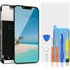 bokman Display in vetro frontale per iPhone 13 Pro Max 6,7 pollici, display FHD e sostituzione del touch screen (Face ID, True Tone programmabile)