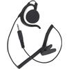 UAYESOK Auricolare radio leggero a 1 pin da 3,5 mm, solo per ascolto, design on-ear, cuffia tattica per forze dell'ordine per walkie-talkie Kenwood Motorola con microfono altoparlante