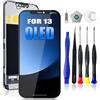 Dinow Schermo per iPhone 13 OLED, 6,1 Touch Screen di Ricambio LCD per iPhone 13 Digitizer Frame Assembly con Full HD 3D Touch + Tool Kit (A2482/ A2631/ A2634/ A2635/ A2633)