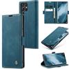 Ottcooed Cover per Samsung Galaxy S22 Ultra Custodia, Cover Pellicola a Libro Portafoglio in Pelle Porta Carte Protettiva Slot per Scheda Flip Case Wallet Case con Samsung Galaxy S22 Ultra, Blu verde