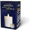 DecoTrend GmbH DECOTREND - Candela funeraria a LED, durata di combustione di 200 giorni, batteria inclusa, colore: bianco