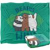 LOGOVISION We Bare Bears Bears Win Coperta super morbida al tatto setoso - 152 x 127 cm