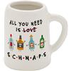 GRUSS & CO Brocca da liquore con motivo Need | New Bone China, 5 cl, mini brocca con scritta, regalo divertente, festa, regalo da uomo | 73844