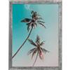 Komar Cornice portafoto in legno Stone Silver con poster Art Miami Palms in set - Dimensioni: 30 x 40 cm - Decorazione da parete, Palma