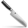 KAI Shun Premier Tim Mälzer Minamo Santoku 20,0 cm lunghezza lama - acciaio centrale VG-MAX con 32 strati di acciaio damasco, 61 (±1) HRC - legno Pakka - fatto a mano, coltello da cucina giapponese