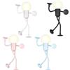 MiOYOOW Luce Notturna con Ventosa, 2/4 Pezzi Lampada Notturne Pieghevole in Silicone, Plafoniera LED Flessibile per Fissaggio su Superfici lisce, per Frigo, Finestre, Armadietti e Camere