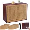 YIYICO Salvadanaio in Legno 10000 Euro 5000 3000 2000 1000 500 Money Box non Apribile Scatola Salvadanaio con Contatore Scatola Risparmia Soldi con Obiettivo di Risparmio per Adulti (Marrone)