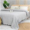 Milam London Copriletto king size | copriletto in cotone per divani grandi | copriletti king size coperte per letti | 220 x 240 cm | 86 x 94 pollici grigio