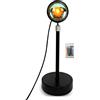 FTVOGUE Lampada Al Tramonto Proiezione LED Luce 16 Colori 180 ° Telecomando Girevole Luce di Proiezione RGB per Camera da Letto