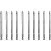 QUARKZMAN 10Pz #3 Punte Cacciavite Phillips PH3 1/4 Gambo Esagonale 4.33 (110mm) Lungo Acciaio S2 Magnetiche Inserti per Avvitatore Cacciavite Elettrico Punte Trapano 0.236 (6mm) Asta