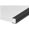 Protalwell Profilo autoadesivo e flessibile, per bordi in compensato, per armadi e cassetti, dimensioni 19 mm, adatto per 18-20 mm, spelatura e incolla, a forma di U, lunghezza 3 m