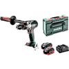 metabo Trapano avvitatore a percussione a batteria SB 18 LTX BL I - 18 V brushless CAS, 130 Nm, legno 68 mm, muratura da 16 mm, funzione impulso, LED, alloggiamento in alluminio - Include 2 batterie