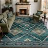 DEFYNEE Tappeto grande lavabile in lavatrice, per soggiorno, 240 x 300 cm, antiscivolo, a pelo corto, per camera da letto, corridoio, camera da letto e cucina, ufficio, foglia di tè/verde